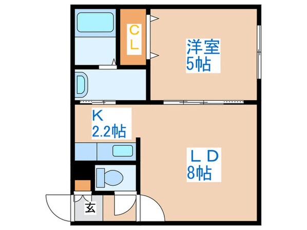 ＦＲＥＮＴＥ宮の沢の物件間取画像